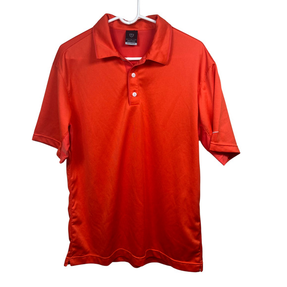 Nike Golf Men Size L Orange Polo Shirt Golf Retro S/S Summer Sundays Sphere Dry - Picture 1 of 8